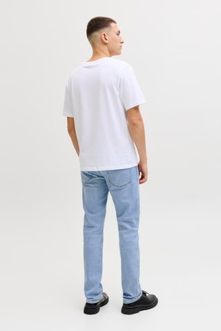 Calças de ganga slim em algodão biológico - Azul-celeste