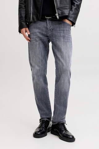 Calças de ganga tapered - Cinzento-azulado