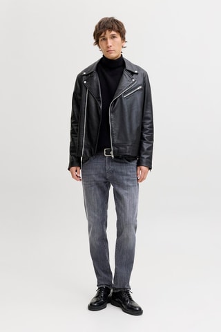 Calças de ganga tapered - Cinzento-azulado