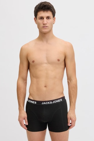 3 boxers em algodão biológico - Preto e verde