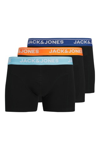3 boxers em algodão biológico - Preto