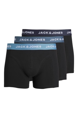 3 boxers em algodão biológico - Preto