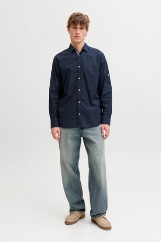 Camisa regular - Azul-marinho