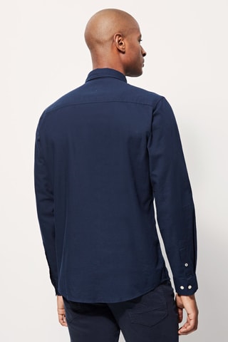 Camisa slim 
Azul-marinho