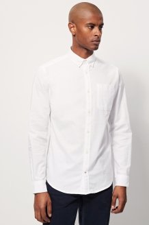 Camisa slim 
Branco