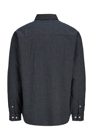 Camisa relaxed em algodão biológico - Azul