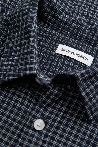 Camisa relaxed em algodão biológico - Azul