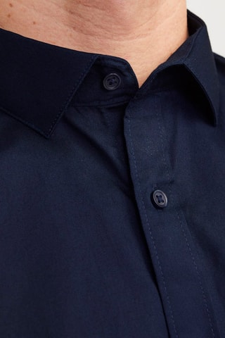 Camisa slim - Azul-marinho