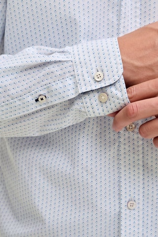 Camisa slim em algodão biológico - Branco