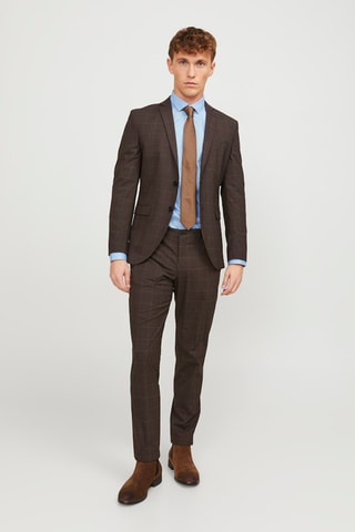 Camisa slim - Azul-claro