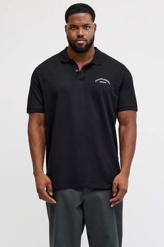 Polo em algodão biológico - Preto