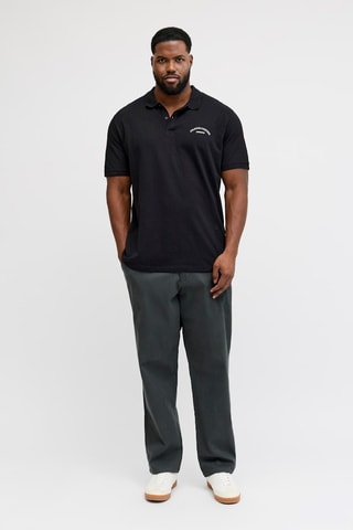 Polo em algodão biológico - Preto