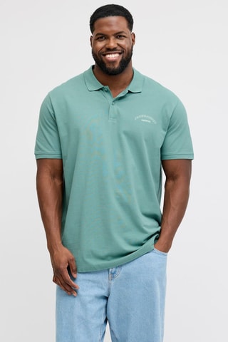 Polo em algodão biológico - Turquesa