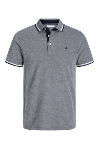 2 polos slim - Cinzento-escuro mesclado e branco