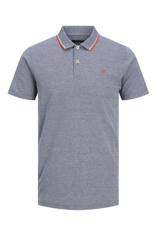 3 polos slim - Azul-marinho e branco