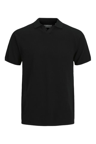 Polo em algodão biológico - Preto