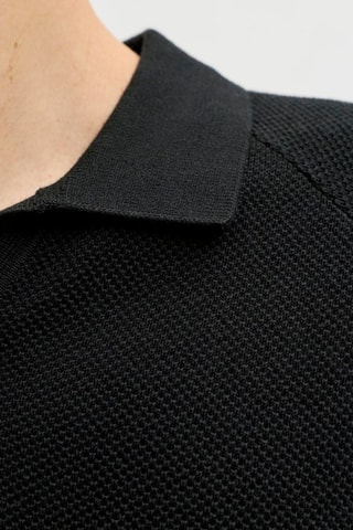 Polo em algodão biológico - Preto