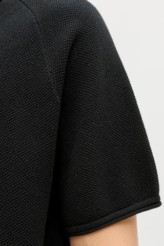 Polo em algodão biológico - Preto