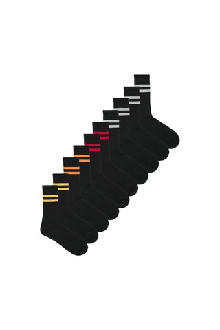 5 pares de meias - Preto
