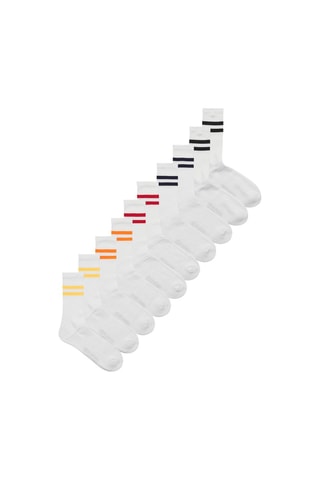 5 pares de meias - Branco