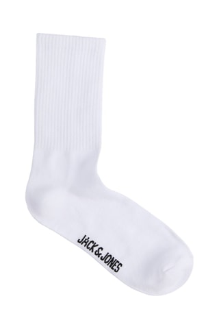 3 pares de meias - Branco e cinzento-claro