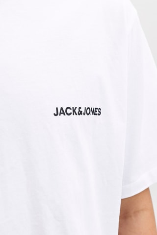 T-shirt e calções - Branco e azul-marinho