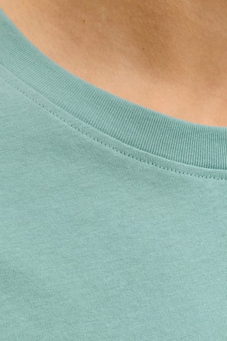 T-shirt regular em algodão biológico - Verde-água