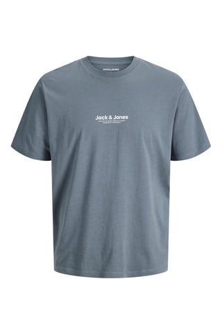3 t-shirts relaxed - Preto e azul