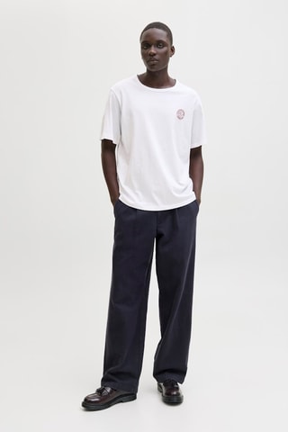 T-shirt relaxed em algodão biológico - Branco