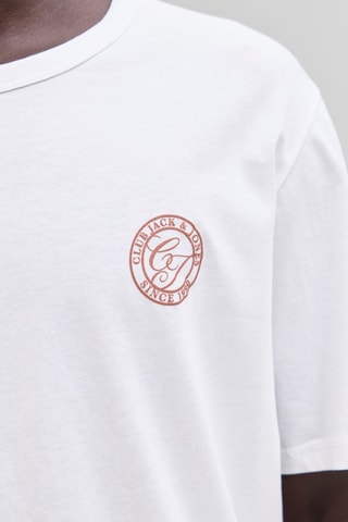 T-shirt relaxed em algodão biológico - Branco