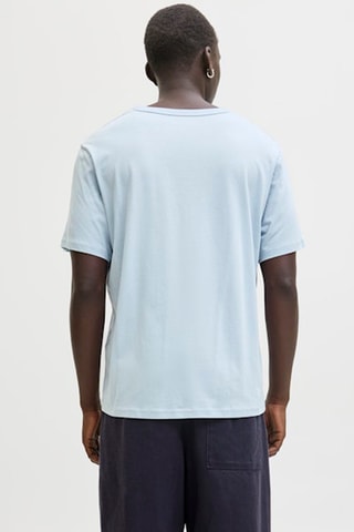 T-shirt relaxed em algodão biológico - Azul-claro