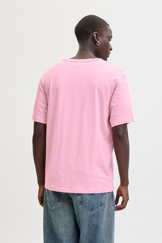 T-shirt relaxed em algodão biológico - Rosa