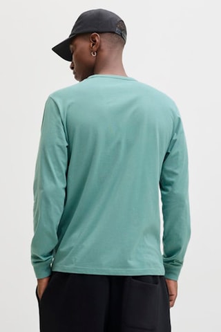 T-shirt regular em algodão biológico - Azul