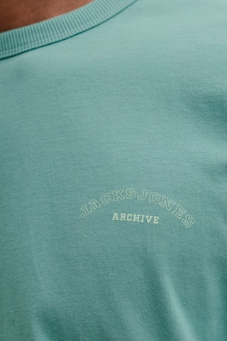 T-shirt regular em algodão biológico - Azul