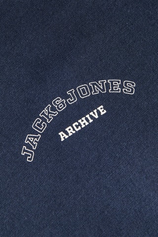 T-shirt regular em algodão biológico - Azul-marinho