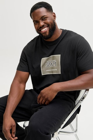 T-shirt em algodão biológico - Preto