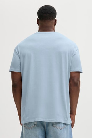 T-shirt em algodão biológico - Azul-claro