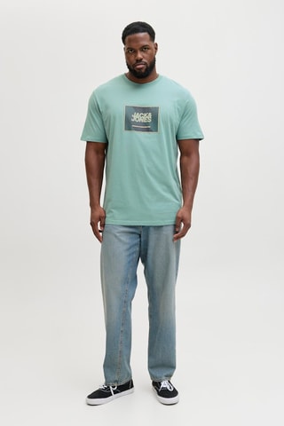 T-shirt em algodão biológico - Turquesa