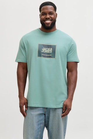 T-shirt em algodão biológico - Turquesa