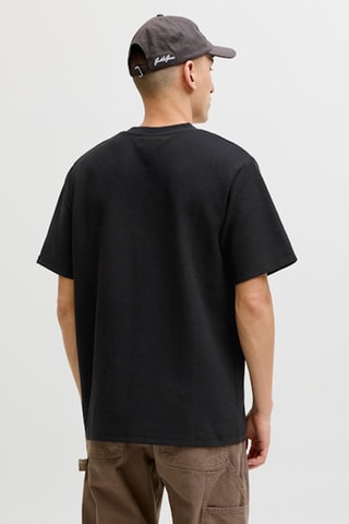 T-shirt relaxed em algodão biológico - Preto