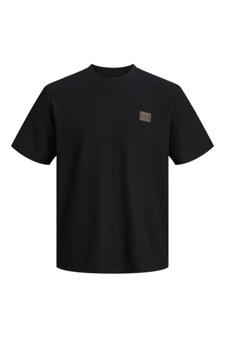 T-shirt relaxed em algodão biológico - Preto