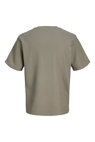 T-shirt relaxed em algodão biológico - Caqui