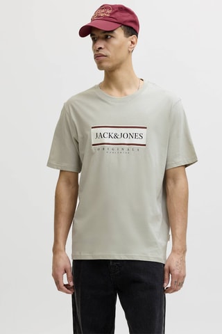 T-shirt relaxed - Cinzento