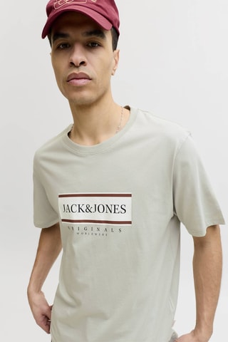 T-shirt relaxed - Cinzento