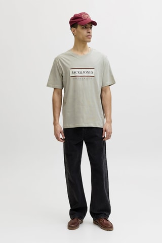 T-shirt relaxed - Cinzento