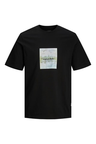 T-shirt relaxed - Preto