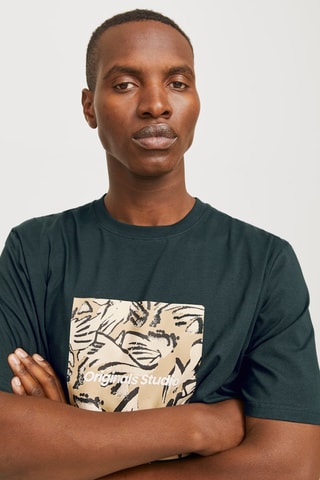 T-shirt relaxed - Verde-escuro
