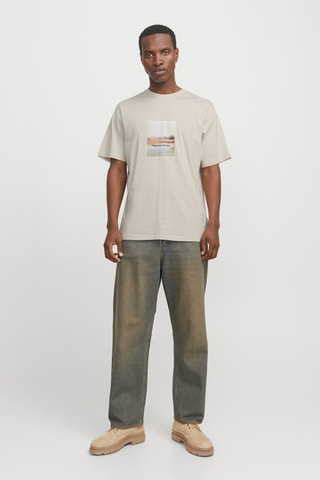 T-shirt relaxed - Bege