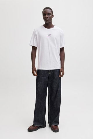 T-shirt regular em algodão biológico - Branco
