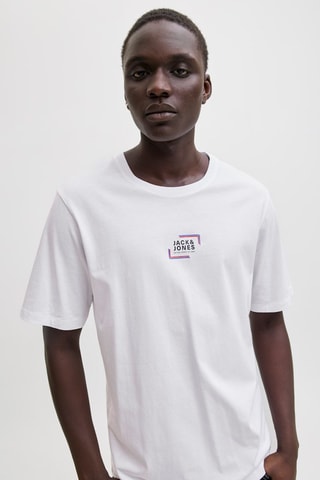 T-shirt regular em algodão biológico - Branco